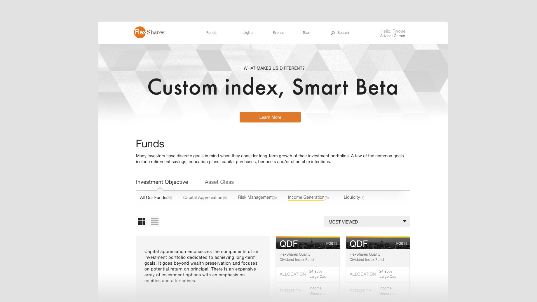 Thumbnail for FlexShares: UX/UI